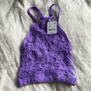 Free People Movement Happiness Runs Crochet top